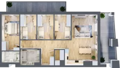5 pokoi, mieszkanie 105,37 m², piętro 5, oferta nr VB.5.07, Vanda Park, Chorzów, Chorzów II, ul. Wandy 66
