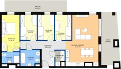 5 pokoi, mieszkanie 105,37 m², piętro 6, oferta nr VB.6.07, Vanda Park, Chorzów, Chorzów II, ul. Wandy 66