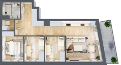 4 pokoje, mieszkanie 69,77 m², piętro 2, oferta nr VC.2.04, Vanda Park, Chorzów, Chorzów II, ul. Wandy 66
