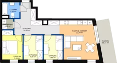 4 pokoje, mieszkanie 69,77 m², piętro 3, oferta nr VC.3.04, Vanda Park, Chorzów, Chorzów II, ul. Wandy 66