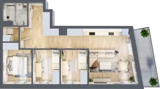 4 pokoje, mieszkanie 69,77 m², piętro 3, oferta nr VC.3.04, Vanda Park, Chorzów, Chorzów II, ul. Wandy 66