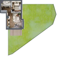 2 pokoje, mieszkanie 41,50 m², parter, oferta nr F.0.06, Wzgórze Poetów 2, Gliwice, Wójtowa Wieś, ul. T. Mazowieckiego
