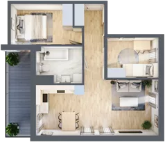 3 pokoje, mieszkanie 53,31 m², piętro 3, oferta nr 13, Popiełuszki, Szczecin, Zachód, Pogodno, ul. Popiełuszki 6