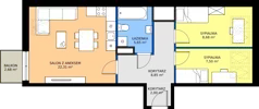 3 pokoje, mieszkanie 54,99 m², piętro 2, oferta nr B1 306, MOTTO Wojnów, Wrocław, Psie Pole-Zawidawie, Wojnów, ul. Strachocińska