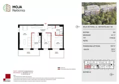 3 pokoje, mieszkanie 58,87 m², piętro 1, oferta nr A3.1.17, Moja Retkinia Etap 2, Łódź, Polesie, Retkinia, ul. Obywatelska 158