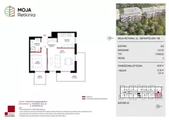 2 pokoje, mieszkanie 45,90 m², piętro 2, oferta nr A3.2.23, Moja Retkinia Etap 2, Łódź, Polesie, Retkinia, ul. Obywatelska 158