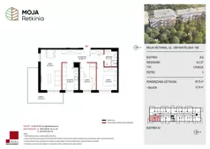 3 pokoje, mieszkanie 58,75 m², piętro 2, oferta nr A3.2.27, Moja Retkinia Etap 2, Łódź, Polesie, Retkinia, ul. Obywatelska 158