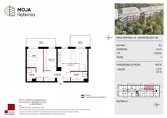 3 pokoje, mieszkanie 58,85 m², piętro 3, oferta nr A3.3.31, Moja Retkinia Etap 2, Łódź, Polesie, Retkinia, ul. Obywatelska 158