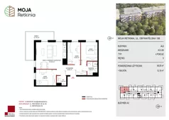 4 pokoje, mieszkanie 68,05 m², piętro 5, oferta nr A3.5.58, Moja Retkinia Etap 2, Łódź, Polesie, Retkinia, ul. Obywatelska 158