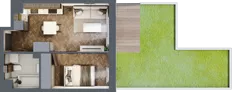 2 pokoje, mieszkanie 31,61 m², piętro 2, oferta nr A.2.24.2a, Atrium, Łódź, Polesie, Stare Polesie, ul. kpt. Stefana Pogonowskiego 44/46