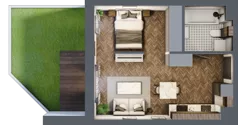 1 pokój, mieszkanie 34,10 m², piętro 1, oferta nr B.1.29.1a, Atrium, Łódź, Polesie, Stare Polesie, ul. kpt. Stefana Pogonowskiego 44/46