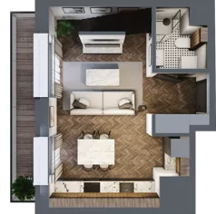 2 pokoje, mieszkanie 50,03 m², piętro 5, oferta nr A.5.82.2a, Atrium, Łódź, Polesie, Stare Polesie, ul. kpt. Stefana Pogonowskiego 44/46