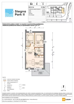 3 pokoje, apartament inwestycyjny 47,91 m², parter, oferta nr B4/2, Stegna Park II, Stegna, ul. Lipowa