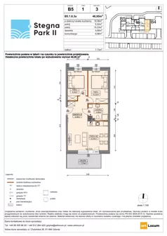 3 pokoje, apartament inwestycyjny 48,99 m², piętro 1, oferta nr B5/8, Stegna Park II, Stegna, ul. Lipowa