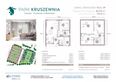 Dom 82,54 m², oferta nr C/Pd.3/3P, Park Kruszewnia, Kruszewnia, ul. Białowieska