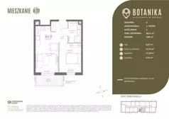 2 pokoje, mieszkanie 38,21 m², piętro 1, oferta nr A22, Botanika, Gdańsk, Osowa, ul. Izydy