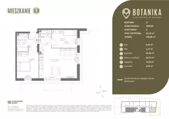 3 pokoje, apartament 60,81 m², piętro 1, oferta nr A20, Botanika, Gdańsk, Osowa, ul. Izydy