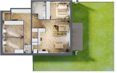 4 pokoje, mieszkanie 91,87 m², parter, oferta nr D1, Aleja Wiśniowa Pogórze, Pogórze, ul. Feliksa Dorsza