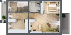 3 pokoje, mieszkanie 54,00 m², piętro 1, oferta nr L2, Aleja Wiśniowa Pogórze, Pogórze, ul. Feliksa Dorsza