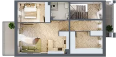 3 pokoje, mieszkanie 54,55 m², piętro 1, oferta nr W2, Aleja Wiśniowa Pogórze, Pogórze, ul. Feliksa Dorsza