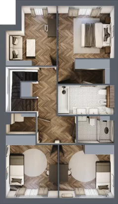 Dom 140,10 m², oferta nr A2A3, Domy u Źródła Marii, Gdynia, Wielki Kack, Wielki Kack, ul. Źródło Marii