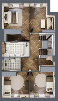 Dom 140,10 m², oferta nr A2A4, Domy u Źródła Marii, Gdynia, Wielki Kack, Wielki Kack, ul. Źródło Marii