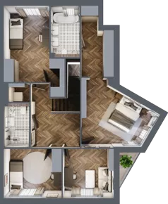 Dom 158,05 m², oferta nr C3C6, Domy u Źródła Marii, Gdynia, Wielki Kack, Wielki Kack, ul. Źródło Marii