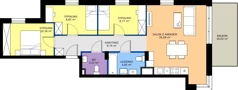 4 pokoje, mieszkanie 72,47 m², piętro 1, oferta nr M17, Kacpury Residence, Warszawa, Rembertów, Nowy Rembertów, ul. Antoniego Kacpury
