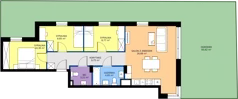 4 pokoje, mieszkanie 72,47 m², parter, oferta nr M04, Kacpury Residence, Warszawa, Rembertów, Nowy Rembertów, ul. Antoniego Kacpury