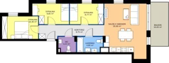 4 pokoje, mieszkanie 72,47 m², piętro 3, oferta nr M45, Kacpury Residence, Warszawa, Rembertów, Nowy Rembertów, ul. Antoniego Kacpury