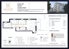 4 pokoje, mieszkanie 72,47 m², piętro 1, oferta nr M17, Kacpury Residence, Warszawa, Rembertów, Nowy Rembertów, ul. Antoniego Kacpury