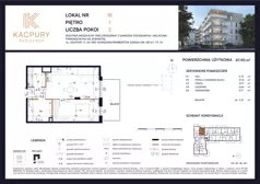 2 pokoje, mieszkanie 47,90 m², piętro 1, oferta nr M18, Kacpury Residence, Warszawa, Rembertów, Nowy Rembertów, ul. Antoniego Kacpury
