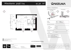 1 pokój, apartament 41,30 m², parter, oferta nr 309E/04, Warzelnia II, Poznań, Antoninek-Zieliniec-Kobylepole, Kobylepole, ul. Majakowskiego 309