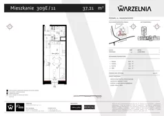 1 pokój, apartament 37,21 m², piętro 1, oferta nr 309E/11, Warzelnia, Poznań, Antoninek-Zieliniec-Kobylepole, Kobylepole, ul. Majakowskiego 309