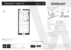 1 pokój, apartament 41,12 m², piętro 2, oferta nr 309B/12, Warzelnia II, Poznań, Antoninek-Zieliniec-Kobylepole, Kobylepole, ul. Majakowskiego 309