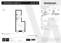 1 pokój, apartament 31,78 m², piętro 2, oferta nr 309B/13, Warzelnia, Poznań, Antoninek-Zieliniec-Kobylepole, Kobylepole, ul. Majakowskiego 309