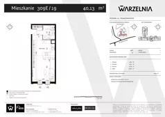 1 pokój, apartament 40,13 m², piętro 2, oferta nr 309E/19, Warzelnia II, Poznań, Antoninek-Zieliniec-Kobylepole, Kobylepole, ul. Majakowskiego 309