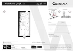 1 pokój, apartament 39,46 m², piętro 2, oferta nr 309B/11, Warzelnia, Poznań, Antoninek-Zieliniec-Kobylepole, Kobylepole, ul. Majakowskiego 309