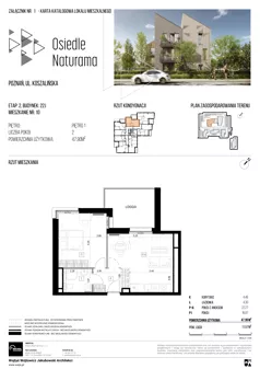 2 pokoje, mieszkanie 47,90 m², piętro 1, oferta nr 22J/10, Naturama II, Poznań, Strzeszyn, Strzeszyn, ul. Koszalińska 22