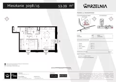 2 pokoje, apartament 53,39 m², piętro 2, oferta nr 309B/15, Warzelnia II, Poznań, Antoninek-Zieliniec-Kobylepole, Kobylepole, ul. Majakowskiego 309