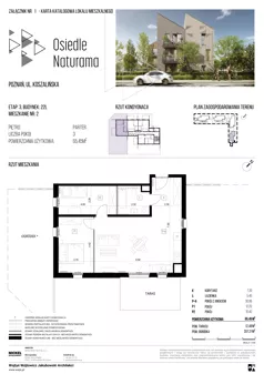 3 pokoje, mieszkanie 65,45 m², piętro 1, oferta nr 22L/06, Naturama III, Poznań, Strzeszyn, Strzeszyn, ul. Koszalińska 22