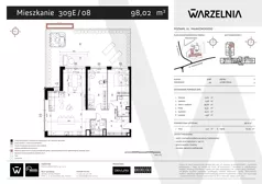 3 pokoje, apartament 98,02 m², parter, oferta nr 309E/08, Warzelnia II, Poznań, Antoninek-Zieliniec-Kobylepole, Kobylepole, ul. Majakowskiego 309