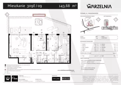 4 pokoje, apartament 143,68 m², parter, oferta nr 309E/09, Warzelnia II, Poznań, Antoninek-Zieliniec-Kobylepole, Kobylepole, ul. Majakowskiego 309