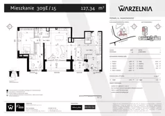 4 pokoje, apartament 127,34 m², piętro 1, oferta nr 309E/15, Warzelnia II, Poznań, Antoninek-Zieliniec-Kobylepole, Kobylepole, ul. Majakowskiego 309