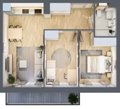 3 pokoje, mieszkanie 51,33 m², piętro 1, oferta nr LAK2M03, Lipa Piotrowska, Wrocław, Lipa Piotrowska, Psie Pole, ul. Szałwiowa 6