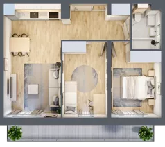 3 pokoje, mieszkanie 52,97 m², piętro 4, oferta nr LAK1M18, Lipa Piotrowska, Wrocław, Lipa Piotrowska, Psie Pole, ul. Szałwiowa 6