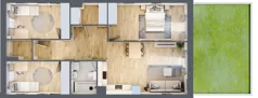 4 pokoje, mieszkanie 79,62 m², parter, oferta nr LAK0M01, Lipa Piotrowska, Wrocław, Lipa Piotrowska, Psie Pole, ul. Szałwiowa 6