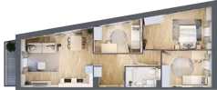 4 pokoje, mieszkanie 73,86 m², piętro 1, oferta nr LBK1M15, Lipa Piotrowska, Wrocław, Lipa Piotrowska, Psie Pole, ul. Szałwiowa 6