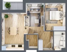 2 pokoje, mieszkanie 50,05 m², piętro 1, oferta nr LBK1M13, Lipa Piotrowska, Wrocław, Lipa Piotrowska, Psie Pole, ul. Szałwiowa 6