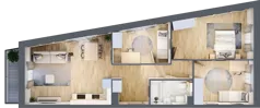 4 pokoje, mieszkanie 73,82 m², piętro 4, oferta nr LBK1M51, Lipa Piotrowska, Wrocław, Lipa Piotrowska, Psie Pole, ul. Szałwiowa 6